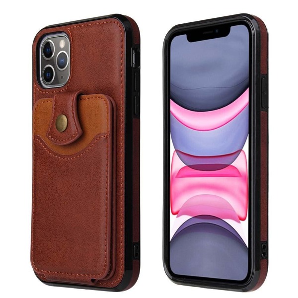 iPhone 12 Pro Max - Skal med Korthållare Svart