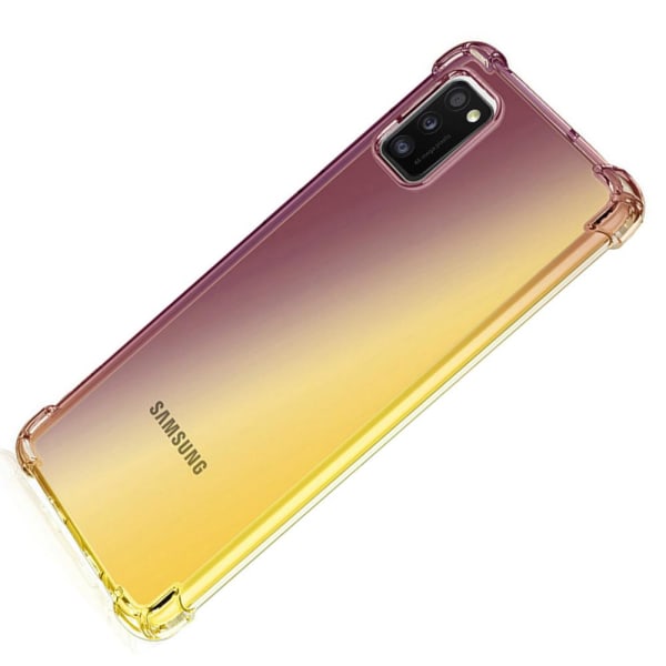 Samsung Galaxy A41 - Silikoni FLOVEME Svart/Guld