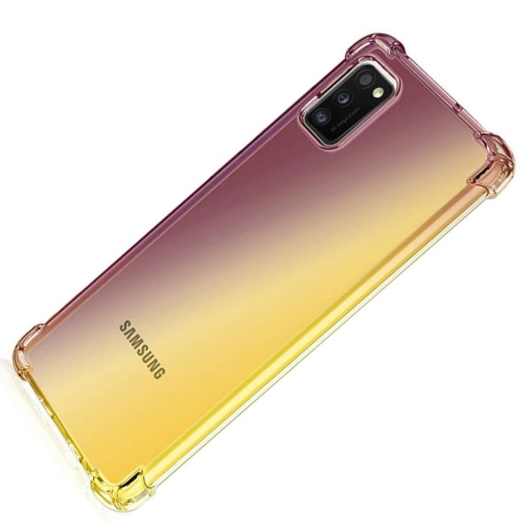 Samsung Galaxy A41 - Silikonikotelo FLOVEME Svart/Guld