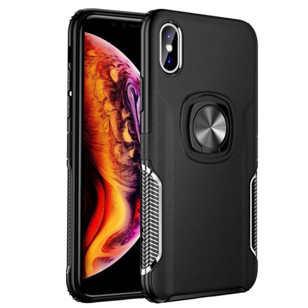 iPhone XS MAX - Praktiskt Leman Skal med Ringhållare Röd