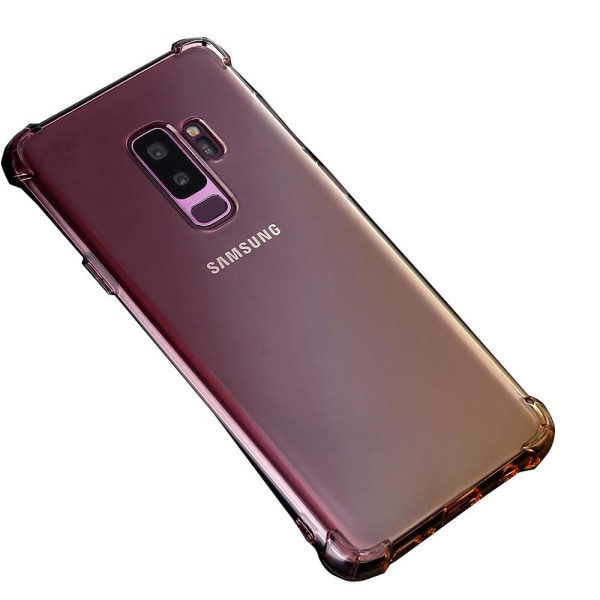 Samsung Galaxy S9 - St�td�mpande Floveme Silikonskal Svart/Guld