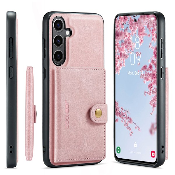 Samsung Galaxy S25 - Skal & plånbok i ett Röd