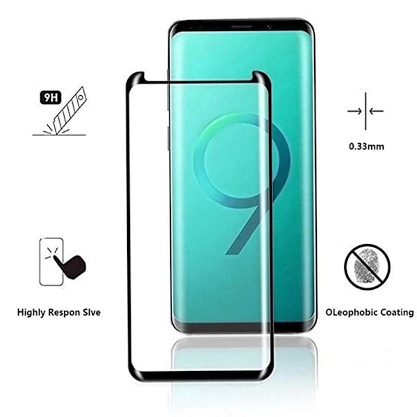 Samsung Galaxy S9 Skärmskydd CASE-F HD-Clear ProGuard Svart