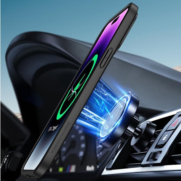 iPhone 15 Pro Max -  Magnetiskt Fodral med Matt Hudkänsla