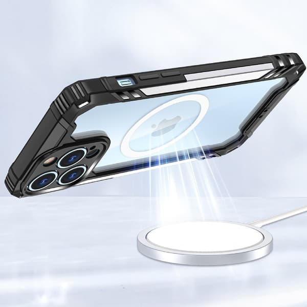 iPhone 12 Pro - Kraftfullt Skyddande Stilrent Skal Blå