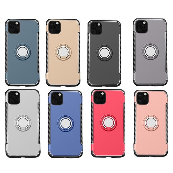 iPhone 11 Pro Max - Effektfullt Skal med Ringhållare FLOVEME Röd