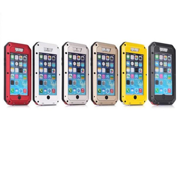 Army HEAVY DUTY Shock Drop (Stryktålig) Aluminum för iPhone 7 Röd