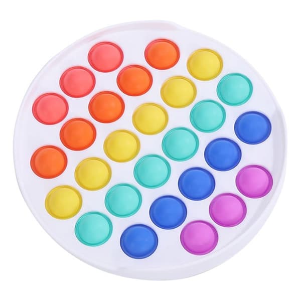 Multi Färger  Fidget Toy / Pop It / Simple Dimple Grön Cirkel