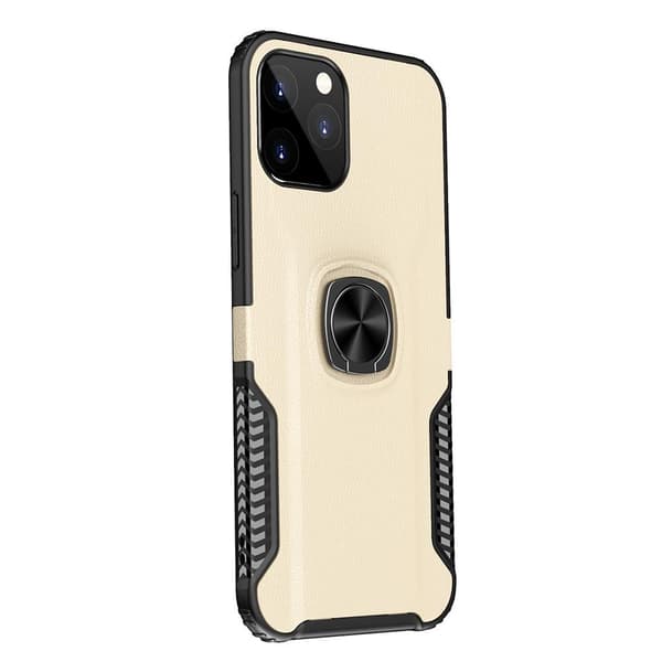 iPhone 12 Pro - LEMAN Skal med Ringhållare Roséguld