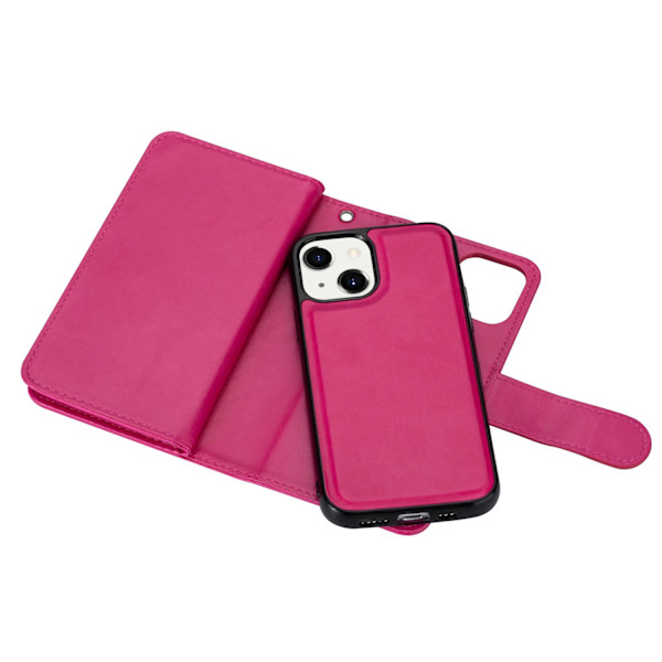 iPhone 14 Plus - 9-Kort Pl�nboksfodral Rosaröd