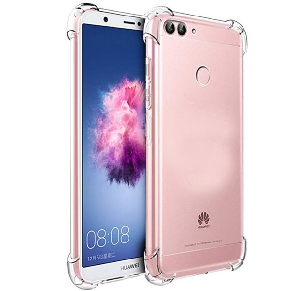 Huawei P Smart 2018 - Skyddande Silikonskal Transparent/Genomskinlig