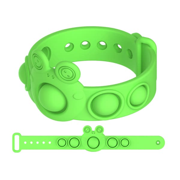 Fidget Toy Armband Simple Dimple Pop-It Gul