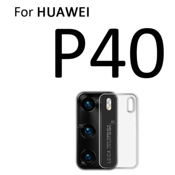 P40 2.5D Högkvalitativt HD-Clear Ultratunt Kameralinsskydd Transparent