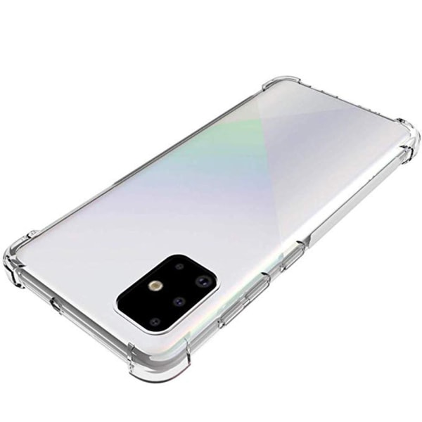 Samsung Galaxy A71 - Floveme silikondeksel Transparent