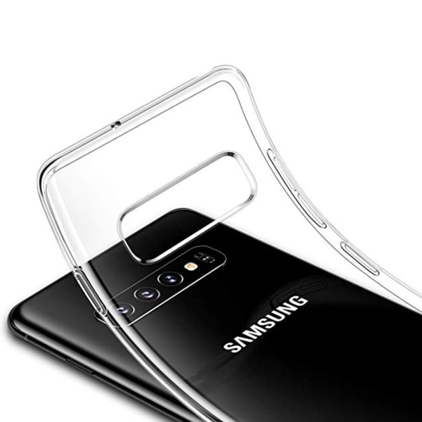 Effektfullt Skyddsskal av mjuk Silikon till Samsung Galaxy S10 Roséguld
