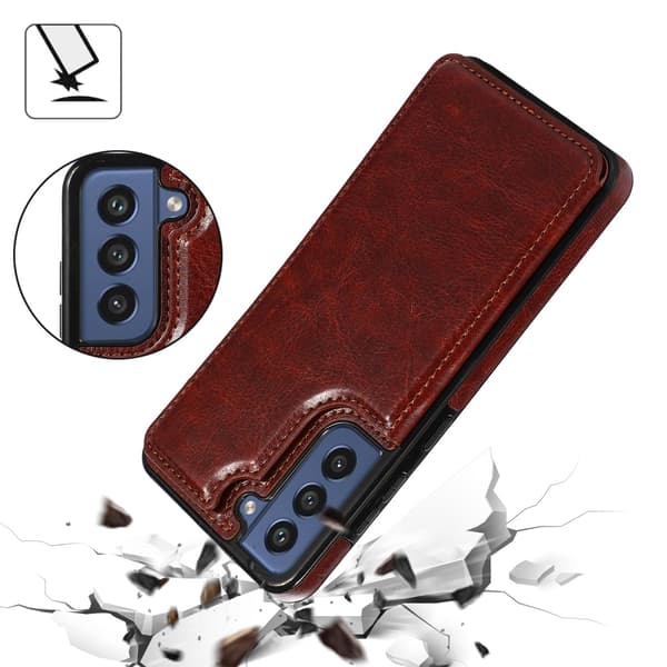 A14 5G - Elegant läderfodral med Magnetlåsning Red