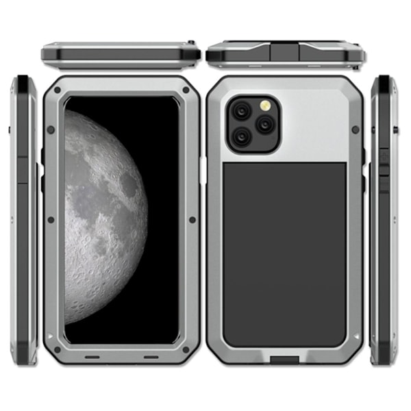 iPhone 11 Pro Max - Skyddande Heltäckande HEAVY DUTY Skal Silver