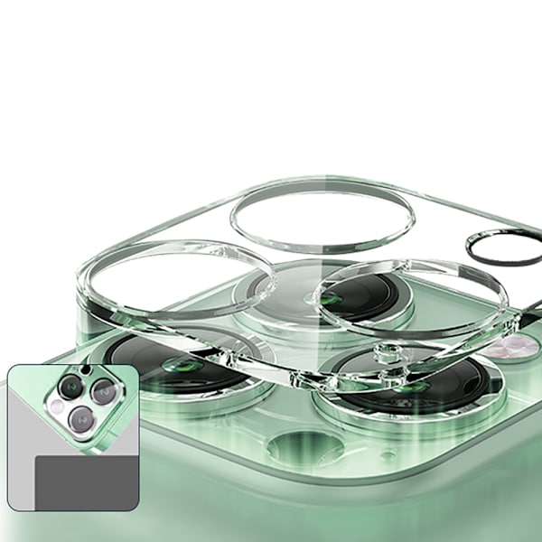 3-PACK Kameralinssi suoja Standard HD 0,3mm iPhone 14 Pro Max Transparent