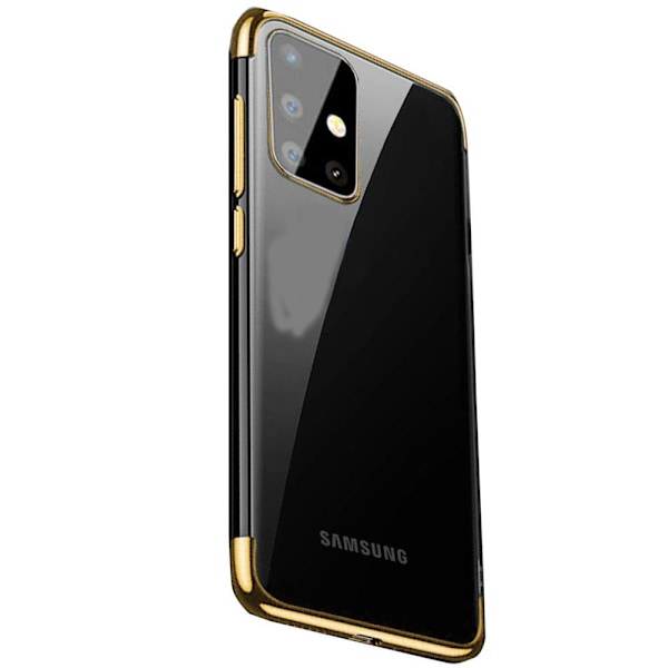 Samsung Galaxy A71 - Floveme Silikone Cover Guld