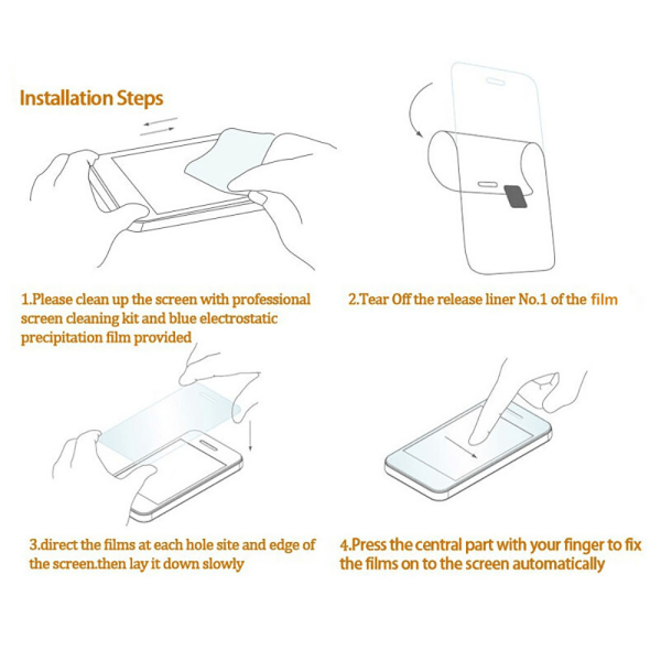 Splintersikkert Anti-fingeravtrykk Skjermbeskytter 0,3 mm for iPhone 15 PLUS Transparent