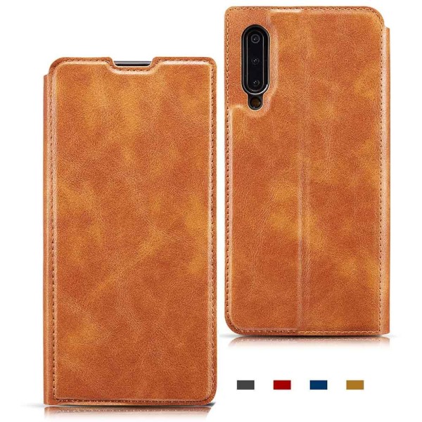 Samsung Galaxy A70 - Praktiskt RETRO Plånboksfodral Red Röd