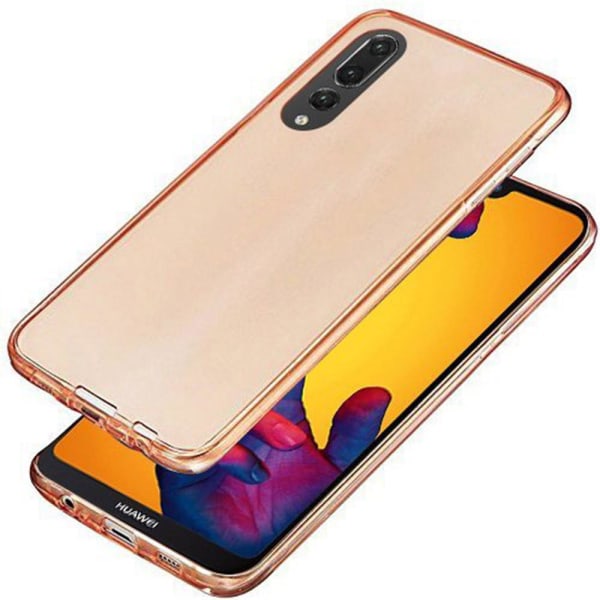 Huawei P20 Pro Dubbelsidigt silikonfodral med TOUCHFUNKTION Guld