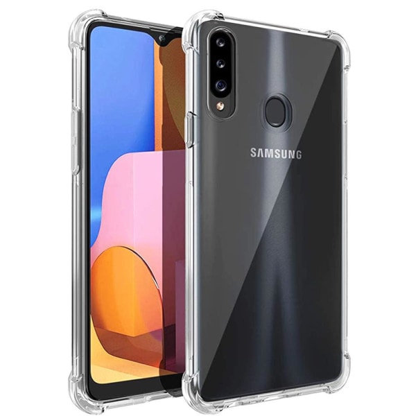 Samsung Galaxy A20S - Silikonskal (FLOVEME) Transparent