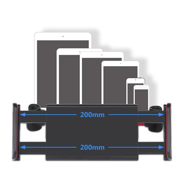 Smidigt Mobilhållare för Baksäte Svart