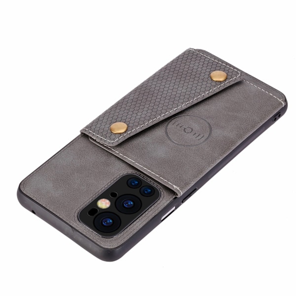 OnePlus 9 Pro - Retro Leman Skal med Korthållare! Mörkblå