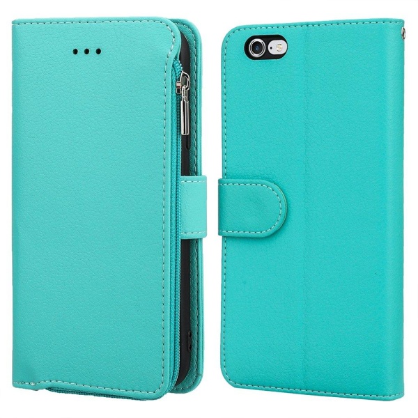 Käytännöllinen lompakkokotelo - iPhone 8 Grön