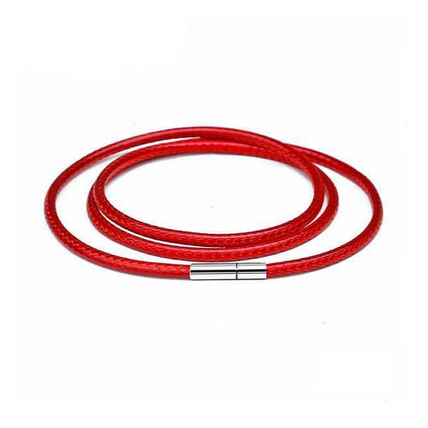 Tunt PU-Läder Halsband Brun