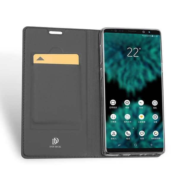 DUX DUCIS Stilrent Fodral med Kortfack - Samsung Galaxy Note 9 Guld