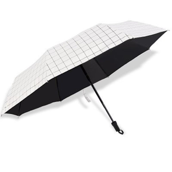 Stilrent Anti-UV Slittåligt Paraply Svart