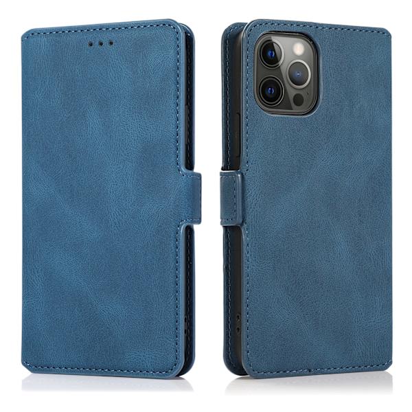 iPhone 15 Pro Max  Plånboksfodral i läder med flip-funktion (3-kortfack) Brun