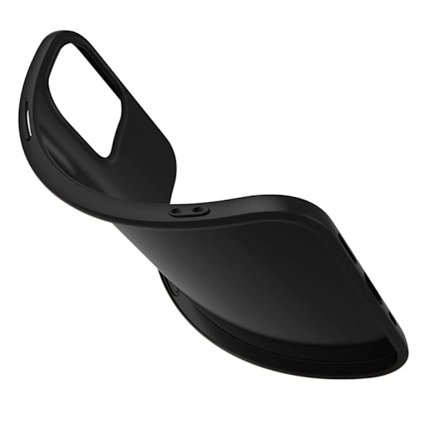 iPhone 15 PRO - Skyddsskal i Mattbehandlat Stötdämpande Silikon Svart Black