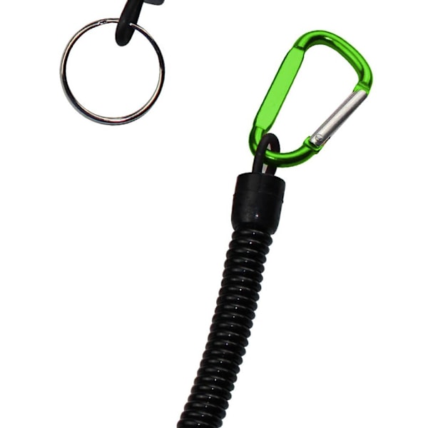 Elastisk Hållbar Nyckelring Svart
