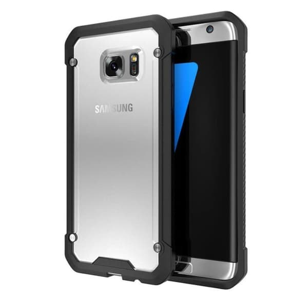 Samsung Galaxy S7 Edge - NANO-HYBRID-Stötdämpande skal Blå