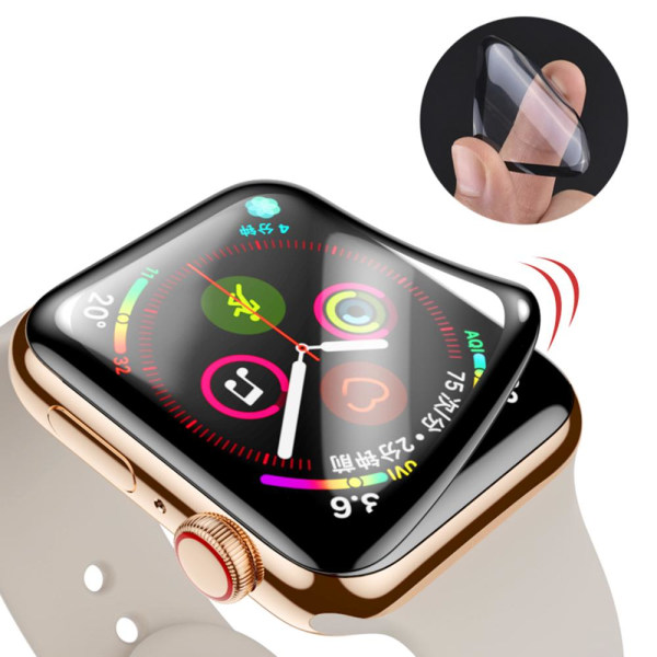 Mjukt Skyddande Apple Watch S4/S5 Skärmskydd Svart 40mm