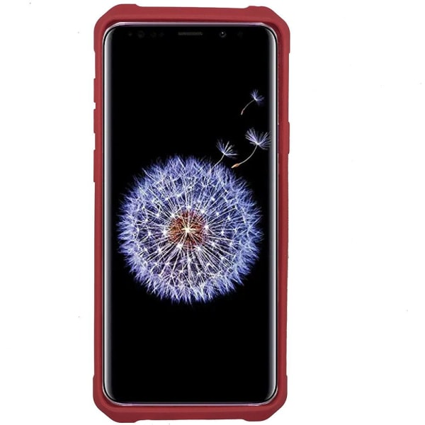 Samsung Galaxy S9 Plus - Skal med Korthållare Röd