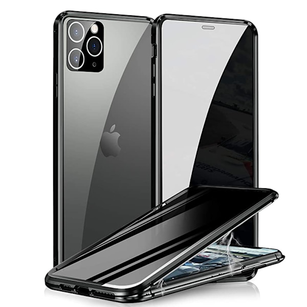 iPhone 13 Pro - Magnetiskt Dubbelsidigt Skal Silver