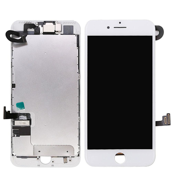 iPhone 7 komplett LCD skärm med smådelar Svart Svart