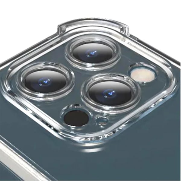 iPhone 16 Pro Max - Långvarigt och Transparent Fodral med Kortfack