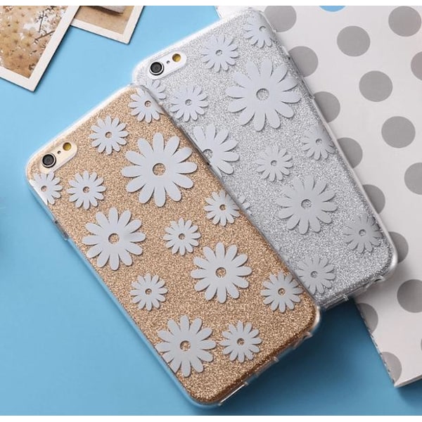 iPhone 6/6S Stilrent Crystalflower-skal från FLOVEME ORIGINAL Guld