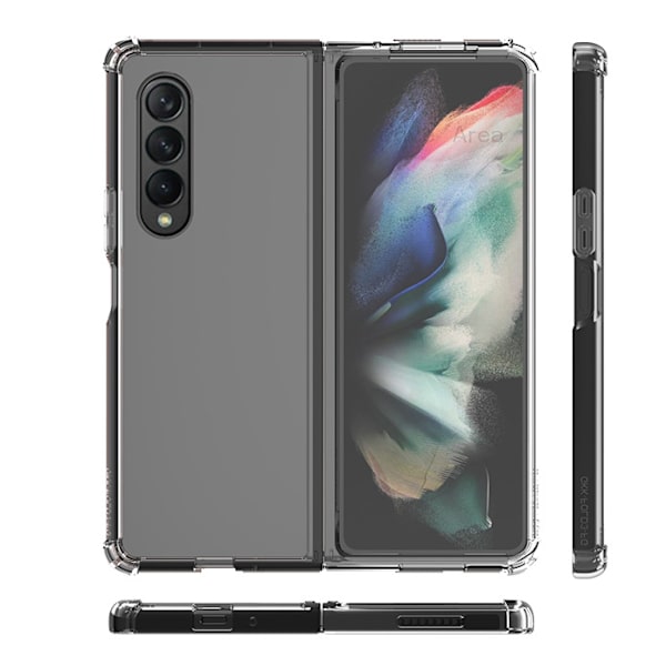 Samsung Galaxy Z Fold 3 - Floveme Silikonskal Genomskinlig