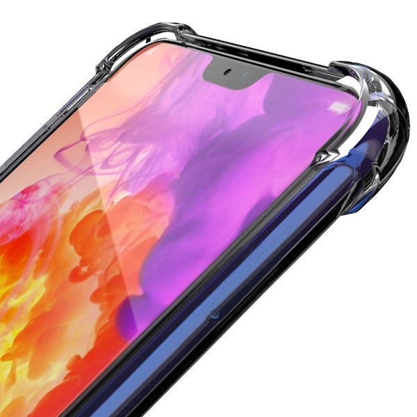 Huawei P20 Lite - Tunt Silikonskal med Airbagfunktion Transparent/Genomskinlig