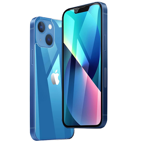2-Pack iPhone 14 Fram- & Baksida Skärmskydd 0,3mm Transparent