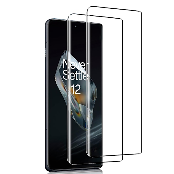 3D Skärmskydd med Svart Ram för OnePlus 12 - Premium Kvalitet