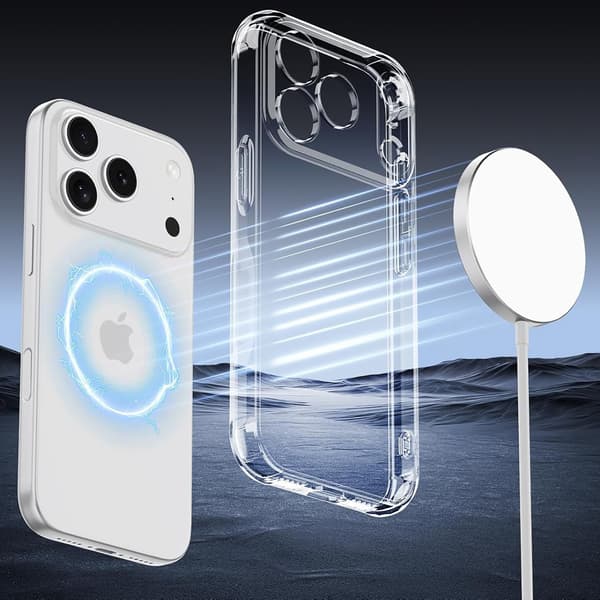 iPhone 17 Pro Silikonskal Airbag + Kepsfunktion