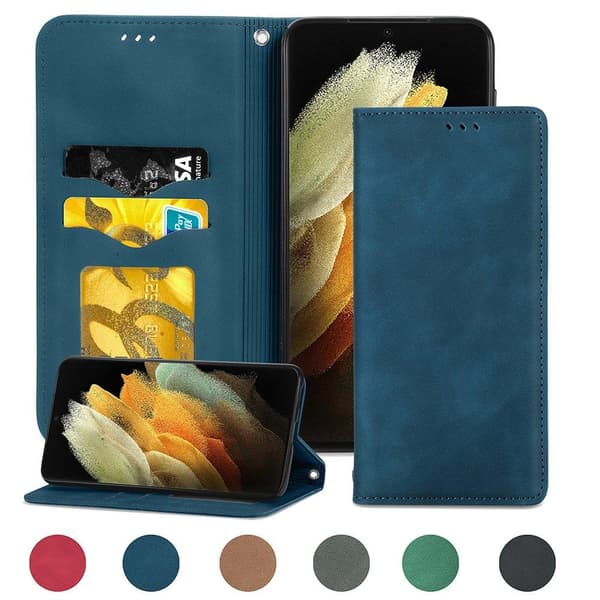 Samsung Galaxy S21 Ultra - Plånboksfodral Brun