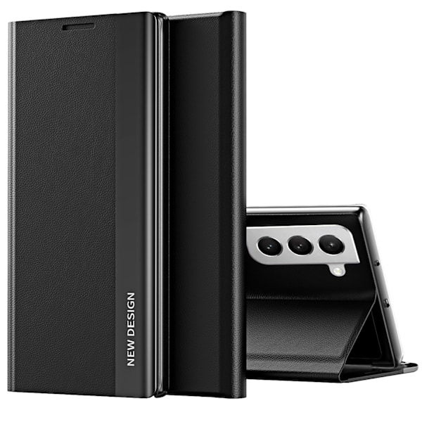 Samsung Galaxy S24 Case - Spegelfinish & Elegant Design med Kickstand Ljusblå